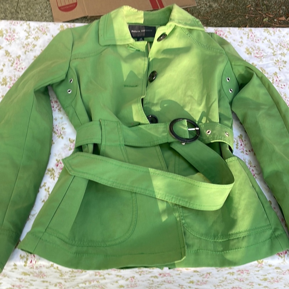 Green banana republic coat